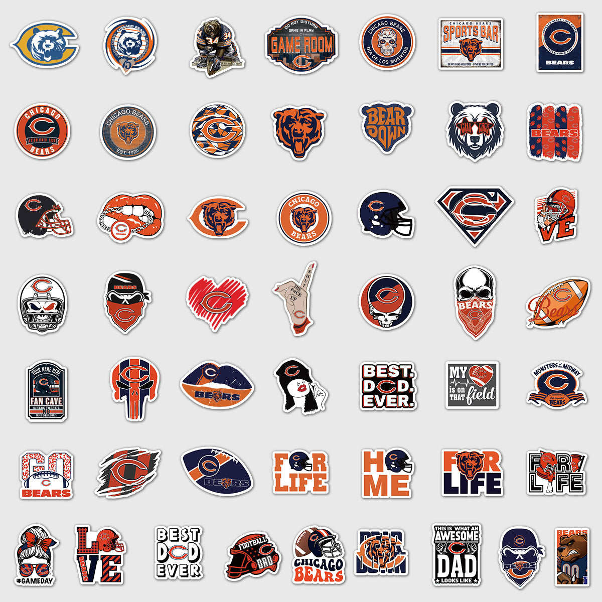 Wholesale 50pcs/pack football team graffiti stickers
